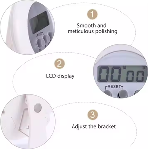 Grosir jam Alarm listrik Mini bentuk bulat, <span class=keywords><strong>Timer</strong></span> dapur untuk memasak tampilan LED penghitung mundur jam Alarm <span class=keywords><strong>Timer</strong></span> Digital - Product Image 4