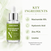 Sérum à la niacinamide, huile essentielle pour le visage, équilibre hydratant, affinant les pores, soin de la peau, formule naturelle