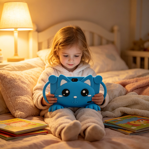 Educational School Learning <b>7</b>-<b>Inch</b> Kids Gifts <b>Tablet</b> <b>Android</b> 15 4+64GB WiFi <b>Tablet</b> PC with Anti-Drop Protective Case Toys - Product Image 1