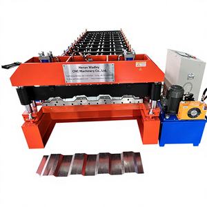 Nouvelle machine de profilage de tôles pour panneaux de carrosserie de conteneurs frigorifiques, avec commande PLC et pompe de découpe hydraulique - Product Image 1