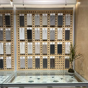 Tablero de clavija colgante de azulejo de mosaico montado en la pared con cajón de gabinete para estante de exhibición de azulejo de muestra de piedra de cuarzo - Product Image 2