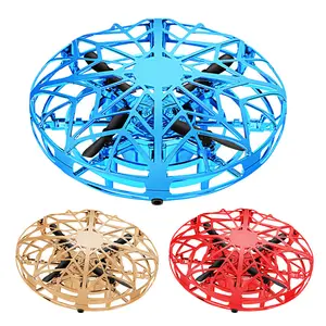 Yeni tasarım Mini UFO Drone el kumandalı RC helikopter uçan uçak oyuncaklar kızılötesi indüksiyon engel kaçınma çocuklar 8 13 yıl