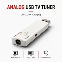 Clé USB TV analogique mondiale NTSC PAL SECAM, tuner USB 2.0 pour PC, ordinateur portable, ordinateur de bureau, plug and play, radio FM, télécommande