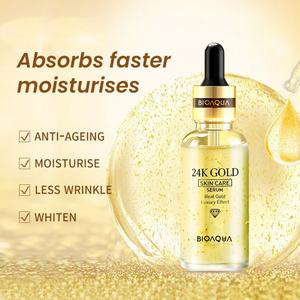 Wholesale Private Label 100% Pure Hyaluronic Acid Serum <b>Skin</b> Care Oem 24 K Gold Whitening Natural Organic Face Serum 100ML - Product Image 3