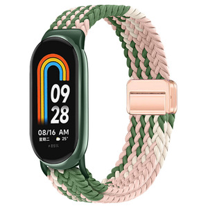 Correa de Repuesto Deportiva de Nailon Trenzado Multicolor de 12 mm, Suave y Transpirable, con Hebilla Magnética para Mi Band 10 - Product Image 1