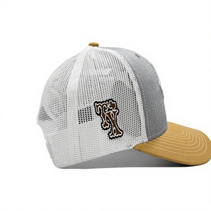 Casquette Trucker structurée à profil moyen avec broderie 3D personnalisable et dos en maille, pour un style sportif, tendance et décontracté, fabriquée au Vietnam - Product Image 3