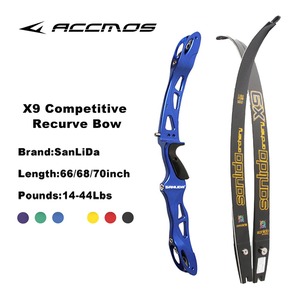 Sanlida Miracle X9 <span class=keywords><strong>recurve</strong></span> <span class=keywords><strong>Bow</strong></span> 25inch Riser 66/68/70inch 14-44lbs ilf tay phải bắn cung Săn bắn cung cạnh tranh - Product Image 4