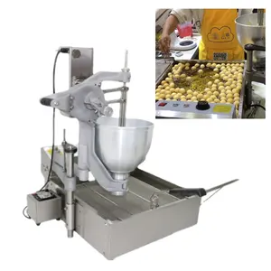 Precio barato de alta calidad pequeña máquina para hacer rosquillas Mochi freidora automática de rosquillas con 3 moldes