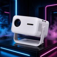 Projecteur intelligent portable J350 OEM en gros, 350 ANSI, 1080P, avec autofocus, correction automatique de la distorsion trapézoïdale, haut-parleurs intégrés, Wi-Fi, 4K, Android, LED LCD