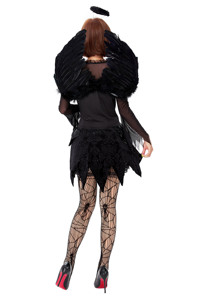 Vestido de látex sin tirantes para chica, Sexy, color negro, para la universidad - Product Image 5