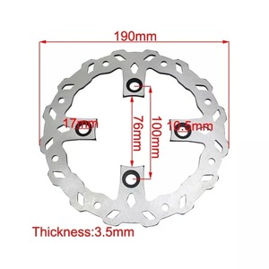 <span class=keywords><strong>Disco</strong></span> de freno de motocicleta de placa de <span class=keywords><strong>disco</strong></span> trasero de 190mm de fábrica BENMA para Haojue Suzuki Yamaha Honda 125cc - Product Image 5