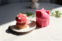 Moule à pâtisserie en silicone en forme de champignon mignon