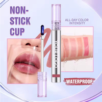 2026 Vente en gros, logo personnalisé, marque privée, gloss à lèvres minéral hydratant longue tenue, waterproof, peel-off, effet liner et teinte