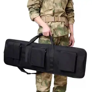 100CM 39 ''Tactical Double Long Gun Bag impermeável acolchoado carregando ombro mochila arma transporte caso