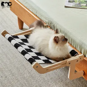 Geerduo Pet Dễ Dàng Lắp Ráp Có Thể Điều Chỉnh Mèo Cửa Sổ Perch Võng Cho Trong Nhà Mèo Bedsides