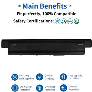 <span class=keywords><strong>MR90Y</strong></span> para Dell Inspiron 15 17 5000 Series Batería para computadora portátil para 3521 3543 3421 3542 3537 5721 5537 I3531 1200bk 3721 5748 Stock - Product Image 3