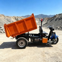 Mini-dumper électrique ZY-180, capacité de charge 2000 kg, moteur DC 4000 W, essieu arrière à insertion directe, basculement hydraulique pour carrière souterraine
