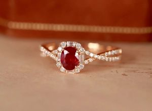 Proveedor Xinfly, Nueva Tendencia, Joyería de Rubí de Alta Calidad, Anillo de Oro Fino de 18K con Diamantes Reales para Mujer - Product Image 2