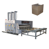 Máquina de Impresión y Ranurado con Alimentación por Cadena YSF-C480-2800, Producción Semiautomática de Cajas de Cartón Corrugado para Embalaje Logístico
