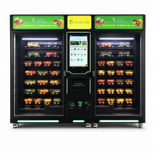 Máquina Expendedora Refrigerada Inteligente, Máquina Expendedora Automática con Doble Gabinete, Pantalla Táctil y Funcionamiento con Monedas - Product Image 3