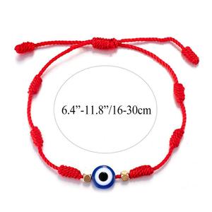 <span class=keywords><strong>Pulsera</strong></span> <span class=keywords><strong>de</strong></span> Hilo Rojo <span class=keywords><strong>de</strong></span> la Suerte con <span class=keywords><strong>Ojo</strong></span> Turco, Personalizada al por Mayor, con Ojos Azules <span class=keywords><strong>de</strong></span> Resina, <span class=keywords><strong>7</strong></span> <span class=keywords><strong>Nudos</strong></span>, <span class=keywords><strong>Pulsera</strong></span> <span class=keywords><strong>de</strong></span> Cuerda para Parejas - Product Image 3
