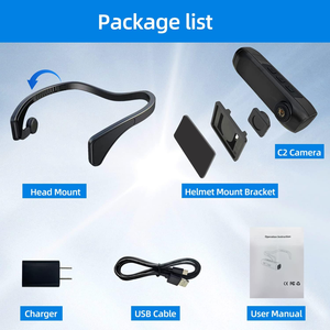 กล้องติดหัว CAMMHD-C2 48MP 4K ป้องกันการสั่นไหว มุมกว้าง 180 องศา ถ่ายภาพกลางคืน ระบบ Face Priority แบตเตอรี่ 2200mAh (ใช้งานได้ 5 ชั่วโมง) ควบคุมผ่านแอพ หน่วยความจำ 64G - Product Image 6