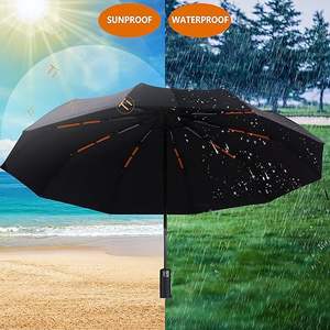 <span class=keywords><strong>Parapluie</strong></span> de voyage compact double 10 côtes de 46 pouces pour la pluie-<span class=keywords><strong>Parapluie</strong></span> portable résistant au vent-<span class=keywords><strong>Petit</strong></span> <span class=keywords><strong>parapluie</strong></span> pliant automatique - Product Image 4