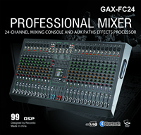 Console de mixage professionnelle GAX-FC24 pour l'enregistrement, vente en gros d'usine