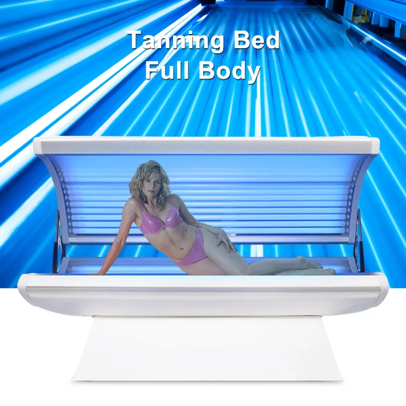 Utilisation à domicile commerciale 2400w 1.76m longueur de lampe solarium UV Tan Machine Led lits de bronzage à lumière bleue