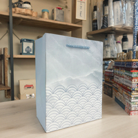 Sacs en carton ivoire écologiques classiques de qualité supérieure, tailles variées, design tendance plaqué or, pour cadeaux de supermarché et emballage de chaussures en gros