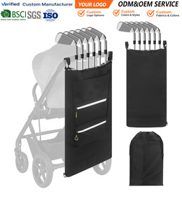 Accessoire de poussette pour <span class=keywords><strong>le</strong></span> <span class=keywords><strong>golf</strong></span>, sac de <span class=keywords><strong>golf</strong></span> pour 6 clubs, porte-putters pour poussette avec 3 poches, sac de <span class=keywords><strong>golf</strong></span> pour bébé - Product Image 1