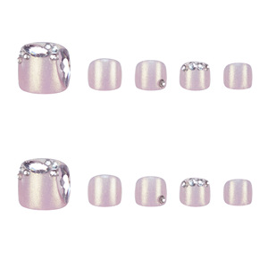 <span class=keywords><strong>Uñas</strong></span> postizas para dedos de los pies, <span class=keywords><strong>uñas</strong></span> artificiales bonitas de cobertura completa para niños, 112 - Product Image 5
