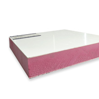 Panneaux sandwich FRP de 100 mm, toit de villa, acier inoxydable galvanisé, revêtement en polyuréthane haute durabilité, panneaux muraux PIR pour entrepôts frigorifiques