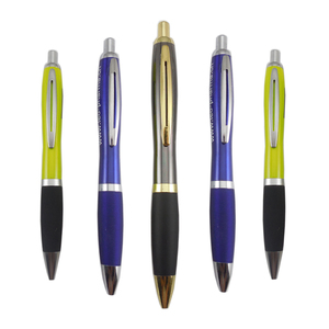 Logotipo impreso personalizable Forma de calabaza popular Pluma retráctil de metal completo Jarrón Bolígrafos de ancho de escritura de 1,0mm - Product Image 1