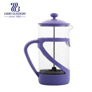 Filtres à piston modernes d'usine bon marché, 1 litre double paroi borosilicate verre thé noir cafetière pot cafetière presse française - Product Image 1