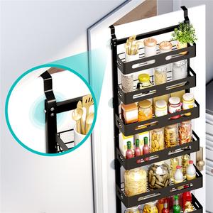 Porte-manteau mural avec crochets pour rangement, à suspendre derrière la porte, dans le placard ou le couloir, installation sans perçage pour chambre à coucher - Product Image 3