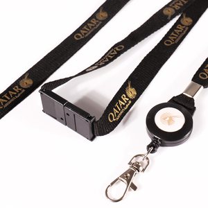 สายคล้องสำหรับต่อพิมพ์โลโก้สีทองตัวยึดป้ายสายคล้องออกแบบได้ตามต้องการ - Product Image 2