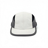 Casquette de baseball en nylon vert olive à 5 panneaux en maille, réglable avec cordon de serrage, respirante et légère pour la course en extérieur et les voyages
