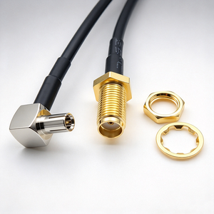 Câble coaxial RG174 TS9 mâle vers SMA femelle traversant le panneau, 50 Ohms, rallonge d'antenne pour modem 4G 5G LTE WiFi - Product Image 6