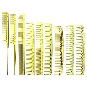 <span class=keywords><strong>Peigne</strong></span> de coiffure élégant de qualité supérieure, 9 pièces, plaqué <span class=keywords><strong>or</strong></span>, pour hommes et femmes - Product Image 1