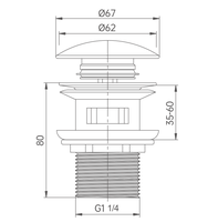 Bonde de lavabo en laiton à ouverture automatique pour lavabo de salle de bain en céramique personnalisé, pour usage domestique