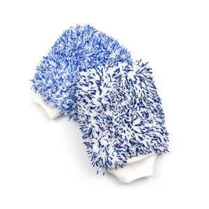 Alta Qualidade Hot Sale Microfiber Dusting Mitts Limpeza Super Car Wash Luva Azul Vermelho Cinza Car Cleaning Wash Mitt