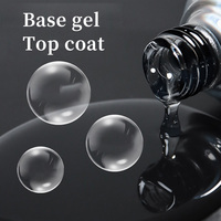 Vernis à ongles en gel personnalisé en vrac, épaississant, pour verre trempé, sans essuyage, finition mate russe, brillant intense, couche de finition et couche de base
