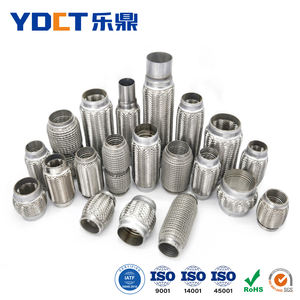 Evrensel esnek egzoz borusu ile çift örgü/kilitleme/meme/örgü örgü/flanş - Product Image 5