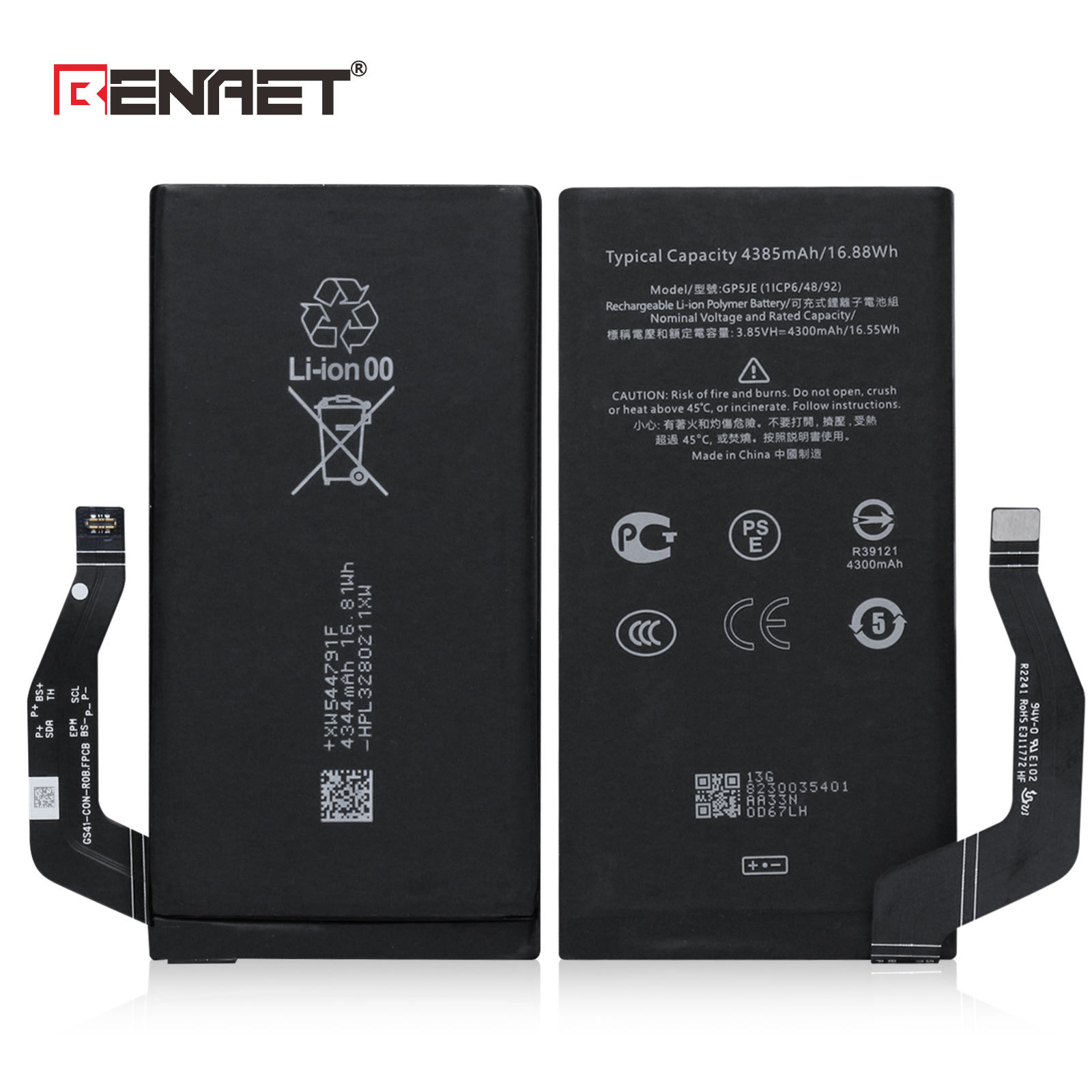 REAL CAP Replacement Battery GP5JE for Google Pixel 7A