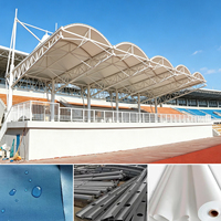 Structure de Toit de Tribune Personnalisée en Membrane Coupe-Vent pour Piste Sportive Extérieure