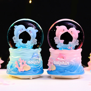 Boîte à musique créative en forme de cœur <span class=keywords><strong>Chen</strong></span> <span class=keywords><strong>Yu</strong></span>, décoration marine, ornements, boule de cristal, boîte à musique, cadeau d'anniversaire pour enfants, vente en gros - Product Image 4