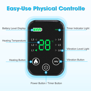 Fitease Ceinture <span class=keywords><strong>de</strong></span> massage chauffante sans fil pour cheville et mollet avec 4 moteurs, 4000 mAh rechargeable, <span class=keywords><strong>prix</strong></span> usine, masseur chauffant pour pieds - Product Image 2