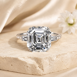 Anello Classico a Forma Quadrata Stile Matrimoniale per Donne - Product Image 4