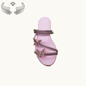 Sandalias de Mujer Tipo Mule con Lazo y Pedrería, Antideslizantes, Transpirables y Ligeras, de Alta Calidad y a la Moda, para Venta al Por Mayor con MOQ Bajo - Product Image 5